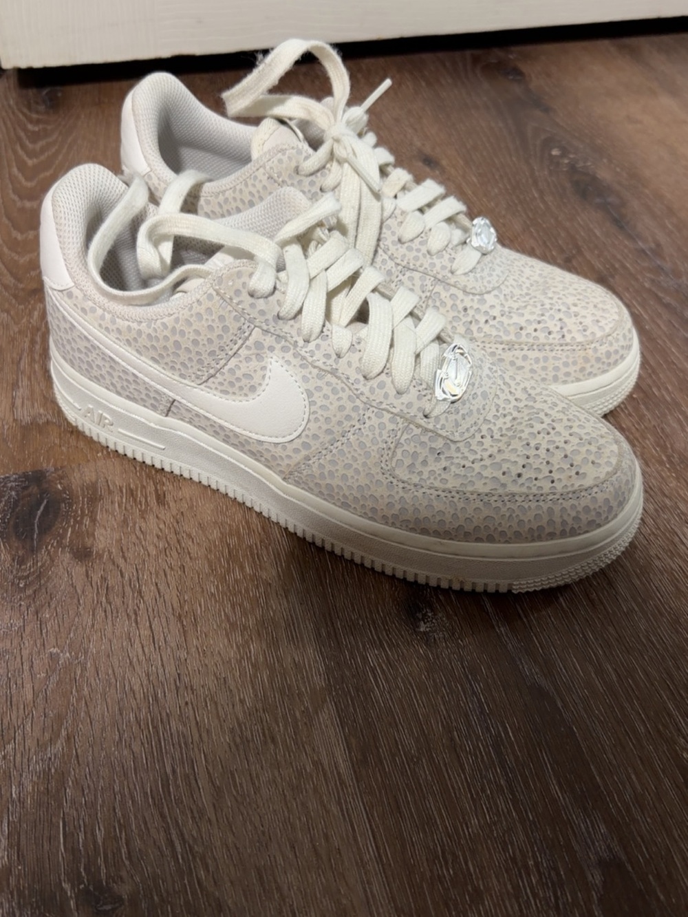 Nike Air Force 1 Low — Off-White/Beige Textured